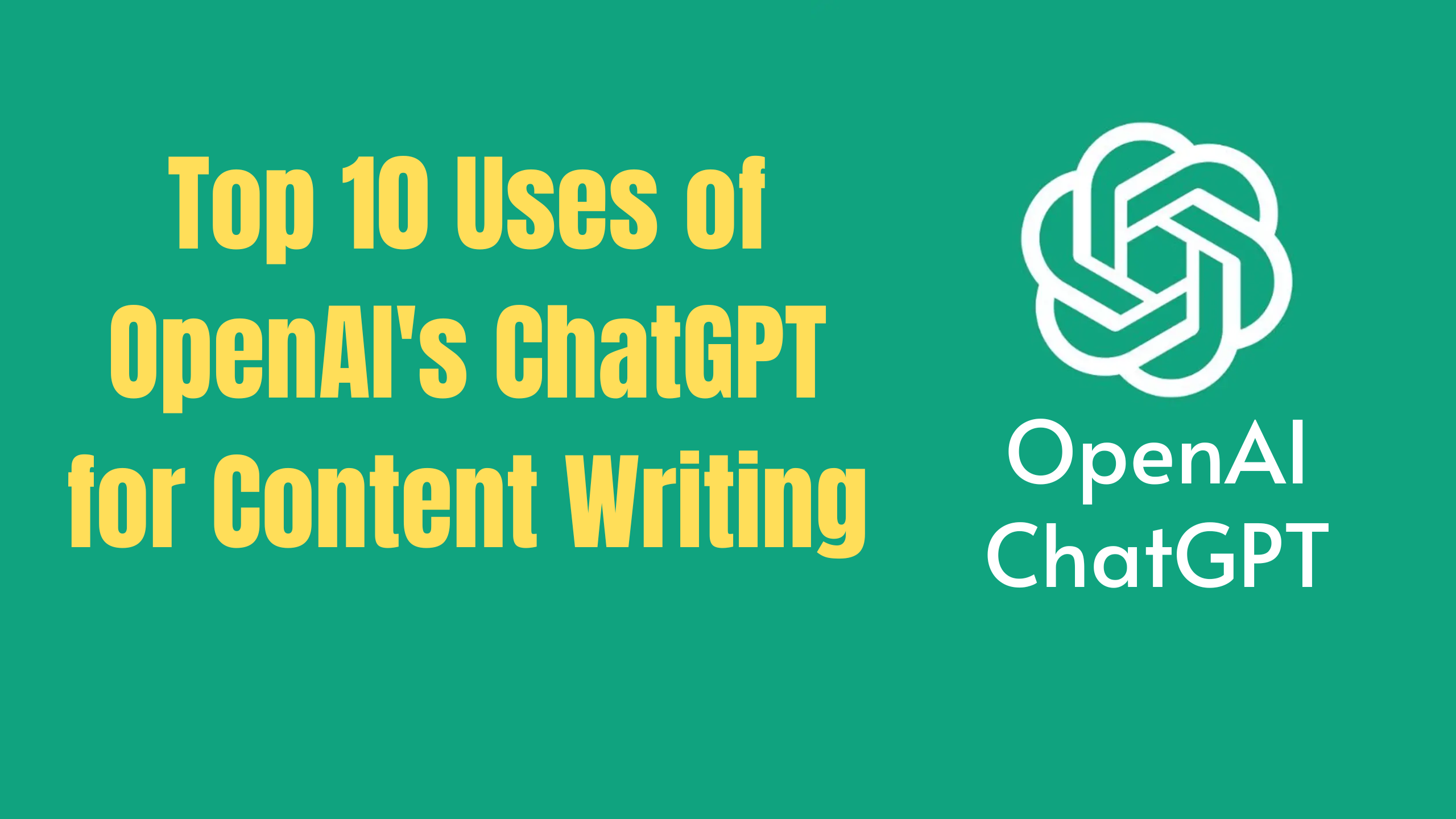 Use of Chat GTP in Content Writing